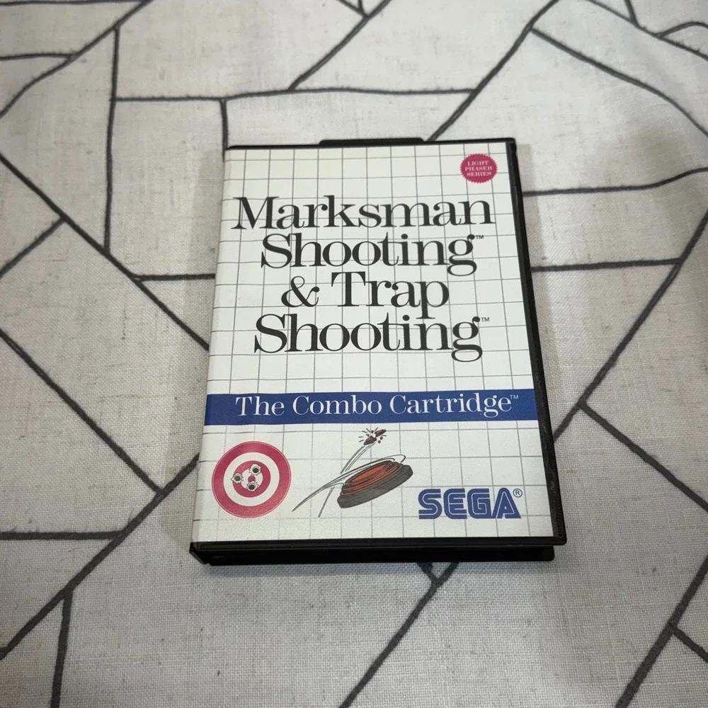 Sega Master System Video Game Marksman Shooting Trap Shooting Combo CIB 1986